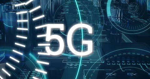 Futuristic 5G Network Technology Concept Design - Download Free Stock Images Pikwizard.com