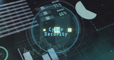Futuristic Cyber Security Concept with Data Analytics Interface - Download Free Stock Images Pikwizard.com