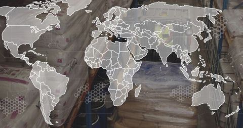 Global logistics management in warehouse environment