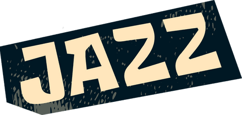 stylized jazz logo with grunge texture on transparent background - Download Free Stock Videos Pikwizard.com