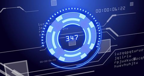 Digital Interface with Dynamic Scope and Data Processing Animation - Download Free Stock Images Pikwizard.com