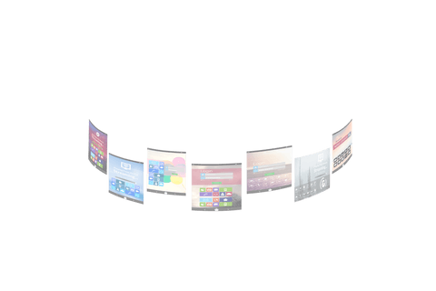 Transparent Display Screens in Dynamic Arrangement - Download Free Stock Videos Pikwizard.com