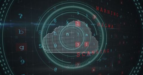 Cloud Security Concept with Digital Data Visual - Download Free Stock Images Pikwizard.com