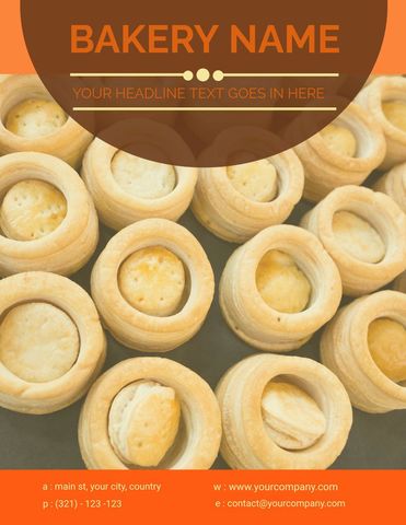 Pastry promotion bakery advertising template for specials