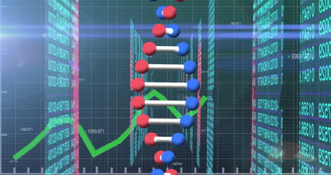 DNA Data Processing Concept with Virtual Interface Elements