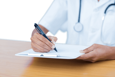 Transparent Hands of Doctor Writing on Clipboard - Download Free Stock Videos Pikwizard.com