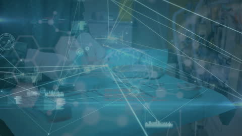 Futuristic Medical Surgery Technology Network Concept