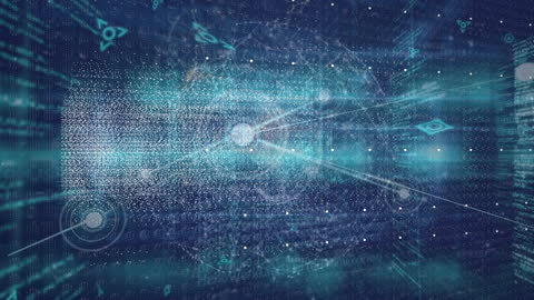 Futuristic Network with NFT Concept and Digital Connections