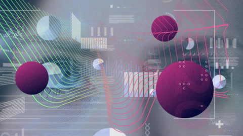 Digital Data Processing Overlapping Female Portrait