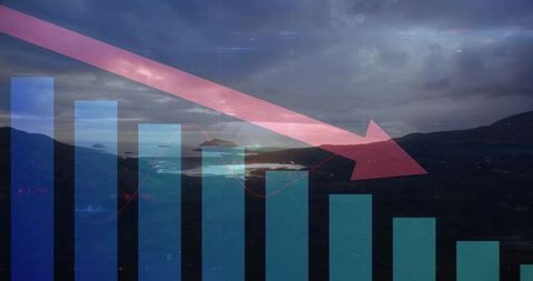 Visualizing Environmental Analytics with Declining Trend and Scenic Landscape