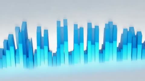 Futuristic 3D Bar Graph Animation in Digital Space