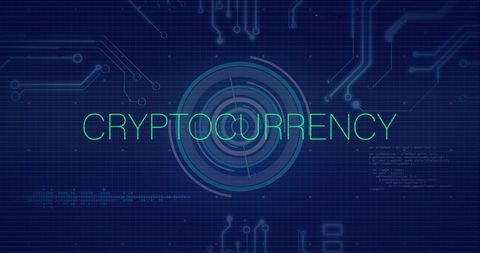 Futuristic Cryptocurrency Design with Digital Interface - Download Free Stock Images Pikwizard.com