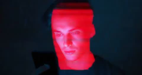 Scanning Identity in Cyberpunk Atmosphere