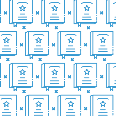 Seamless Blue Award Badge Pattern on Transparent Background - Download Free Stock Videos Pikwizard.com