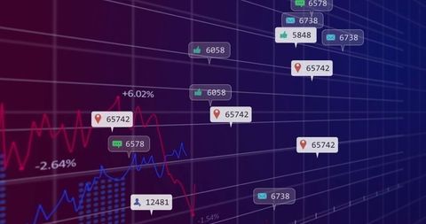 Digital Dashboard Displaying Interactive Data Visualizations