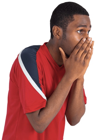 transparent football enthusiast reacting to tense game moment - Download Free Stock Videos Pikwizard.com