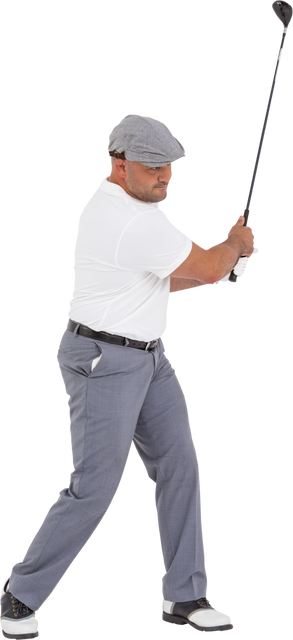 Golf Player Taking a Shot on Transparent Background - Download Free Stock Videos Pikwizard.com