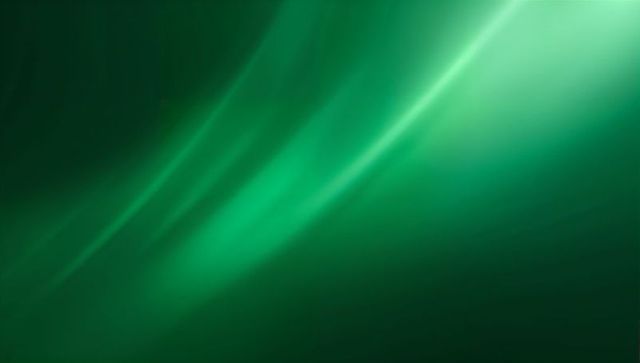 Flowing Emerald Light Diagonal Gradient with Teal Glow for Background and Wallpaper