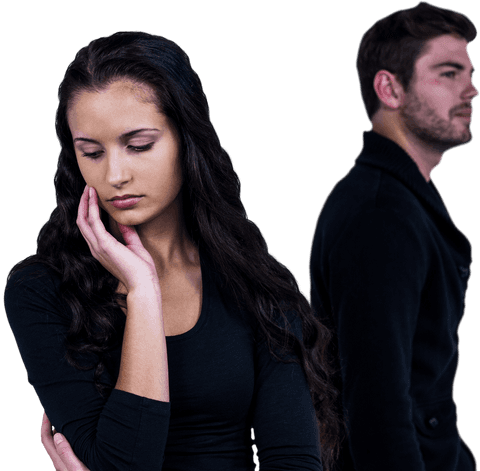 transparent couple conflict with emotional tension in studio - Download Free Stock Videos Pikwizard.com