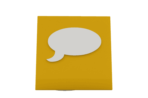 transparent yellow card with speech bubble illustration - Download Free Stock Videos Pikwizard.com