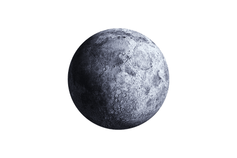 gray moon on transparent background for celestial designs - Download Free Stock Videos Pikwizard.com