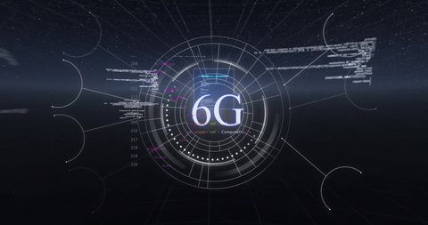 Futuristic 6G Network Concept with Digital Interface Design - Download Free Stock Images Pikwizard.com