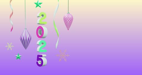 Festive New Year 2025 Celebration Vibrant Design