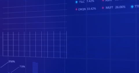 Abstract Digital Stock Market Growth Background