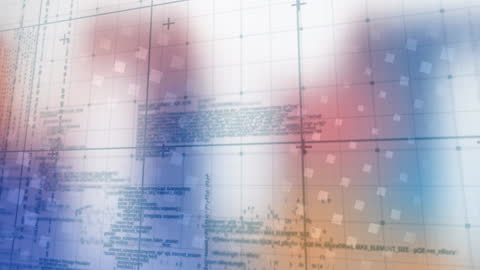 Abstract Technology Background with Data Processing Animations