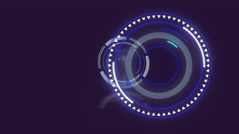 Abstract Futuristic Technology Interface Animation