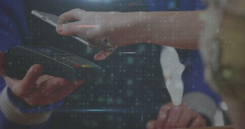 Cashier Scanning QR Code from Smartphone for Mobile Payment - Download Free Stock Images Pikwizard.com