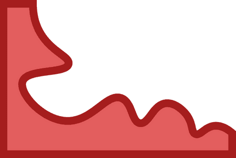 abstract wavy shapes with red contours on transparent background - Download Free Stock Videos Pikwizard.com