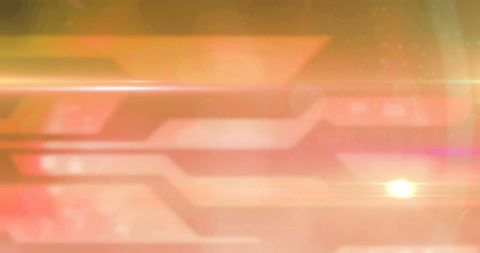 Abstract glowing light with orange geometric background