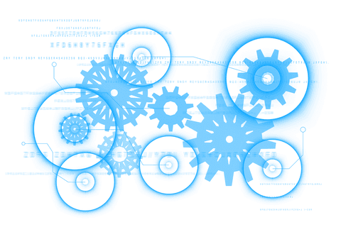 digital blue cogs on transparent background: workflow concept - Download Free Stock Videos Pikwizard.com