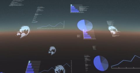 Global Data Processing and Analytics in Digital Space - Download Free Stock Images Pikwizard.com
