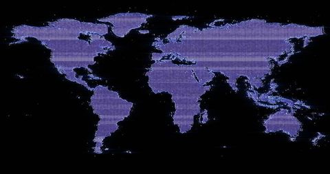 interference over digital world map showing global connectivity - Download Free Stock Images Pikwizard.com