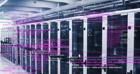Data Processing on Computer Servers in Modern Data Center - Download Free Stock Images Pikwizard.com