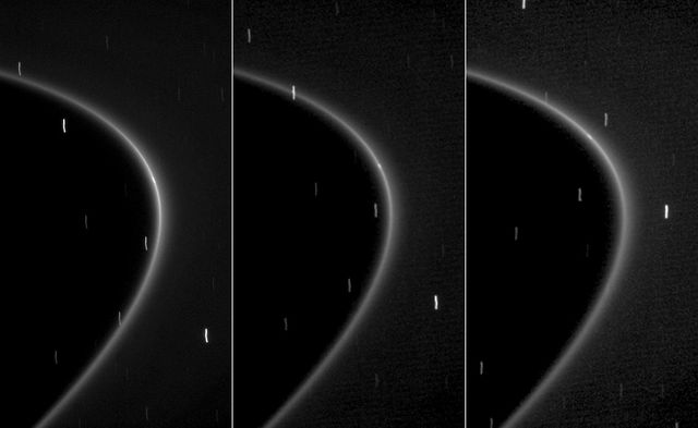 Tiny Moonlet Within G Ring Arc