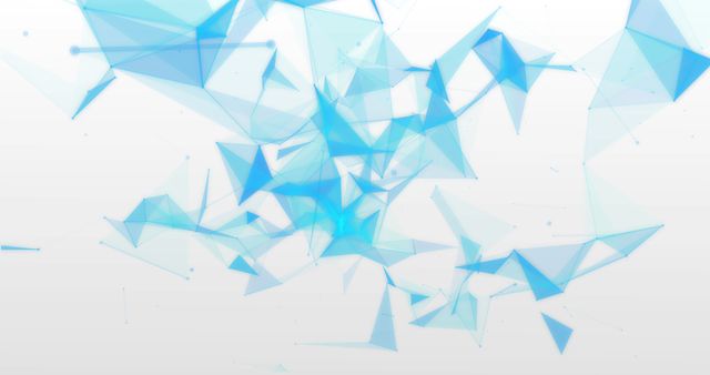 Abstract Blue Geometric Shapes on White Digital Background - Download Free Stock Images Pikwizard.com