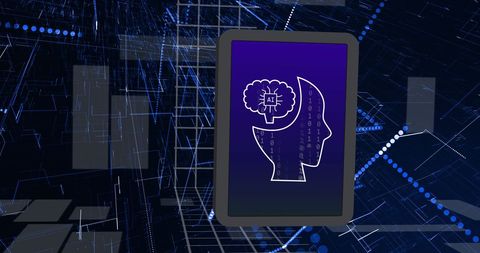 Conceptual Illustration of AI Technology in Virtual Space - Download Free Stock Images Pikwizard.com