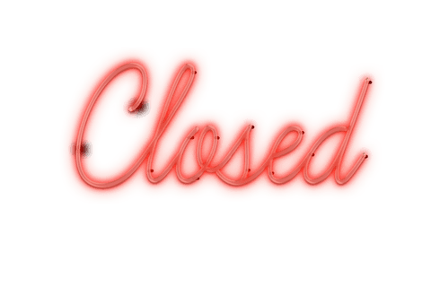 red neon closed sign with transparent background for shopping or trade - Download Free Stock Videos Pikwizard.com