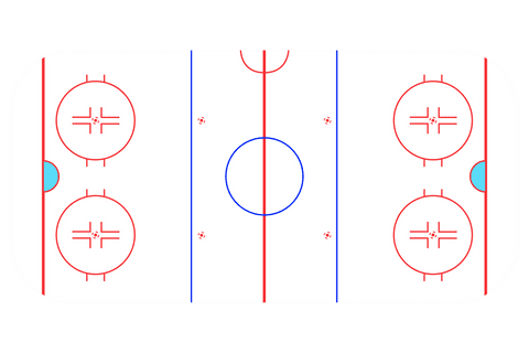 transparent vector illustration of ice hockey rink layout - Download Free Stock Videos Pikwizard.com