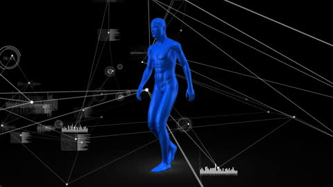 Data-Driven Futuristic Human Model with Digital Connections
