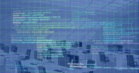 Digital Data Streams and Coding in Modern Office Concept - Download Free Stock Images Pikwizard.com