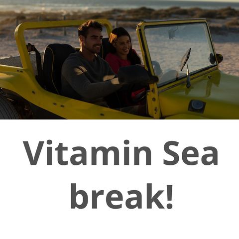 Couple Enjoying Beach Ride in Sunny Mood