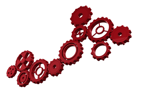 red cogs on transparent background for industrial theme - Download Free Stock Videos Pikwizard.com