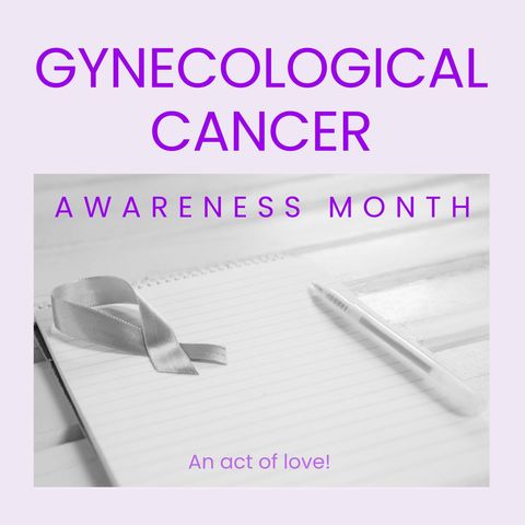 gynecological cancer awareness concept with grey ribbon and notebook - Download Free Stock Templates Pikwizard.com