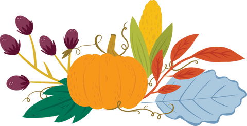 transparent autumn harvest illustration with pumpkin and corn elements - Download Free Stock Videos Pikwizard.com
