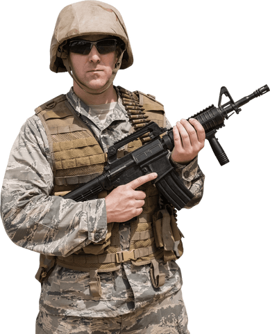 transparent armed military soldier wearing protective gear - Download Free Stock Videos Pikwizard.com