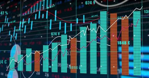 Digital Finance Dashboard Showing Analytics and Currency Exchange